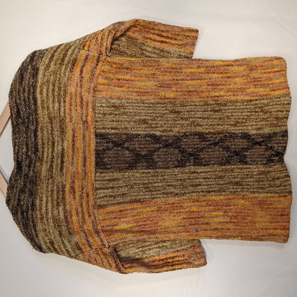 Vintage 60's-70's earth tone acrylic/nylon sweater by Marella - Picture 3 of 4